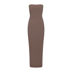 SKIMS Brown Strapless Bodycon Cocktail Dress
